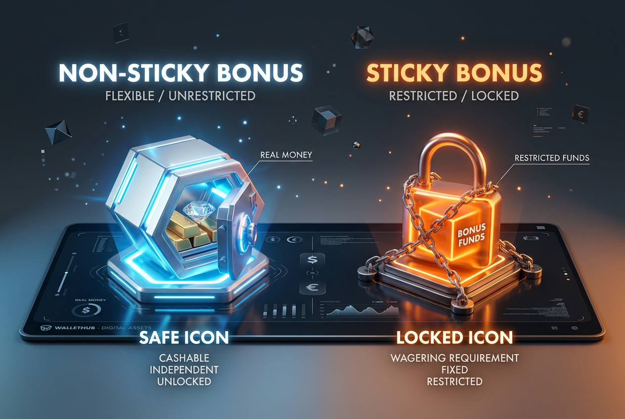 Porównanie struktury bonusu sticky i non-sticky